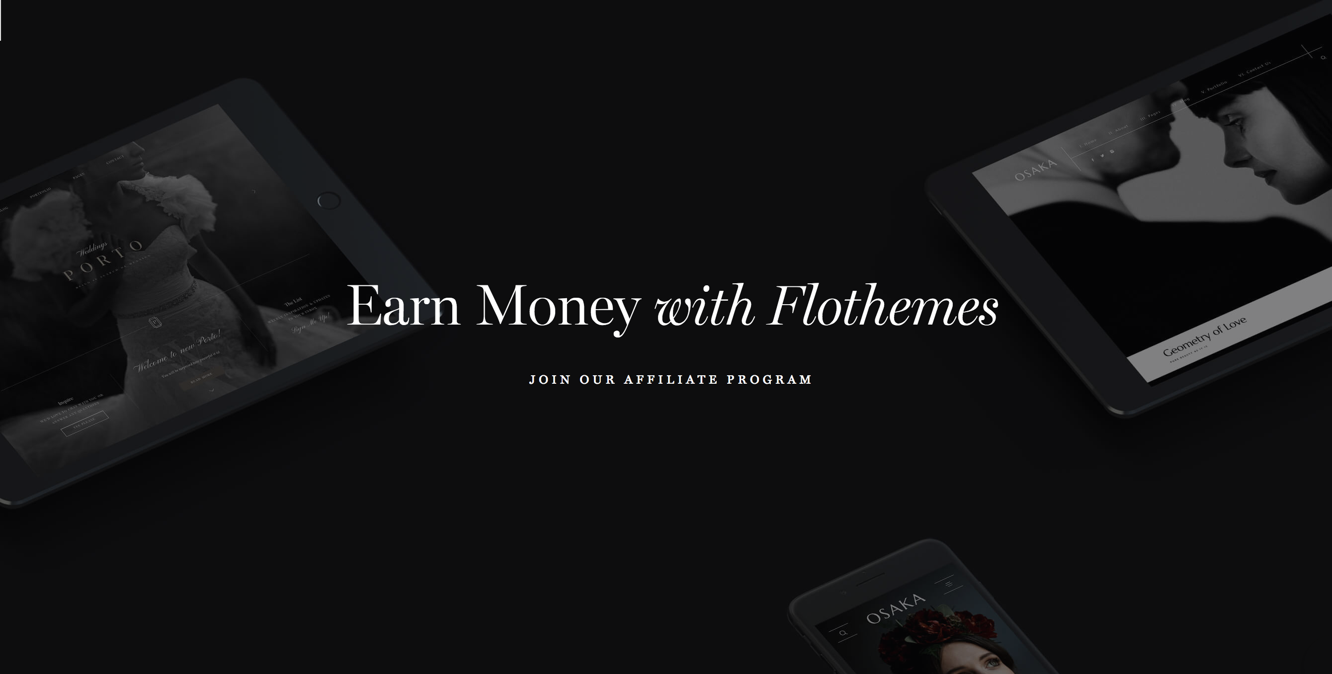 Flothemes - earn money by promoting unique websites for photographers